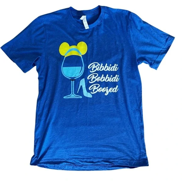 Disney Cinderella Shirt Bibbidi Bobbidi Booze Drink Around the World T-Shirt - Picture 1 of 4